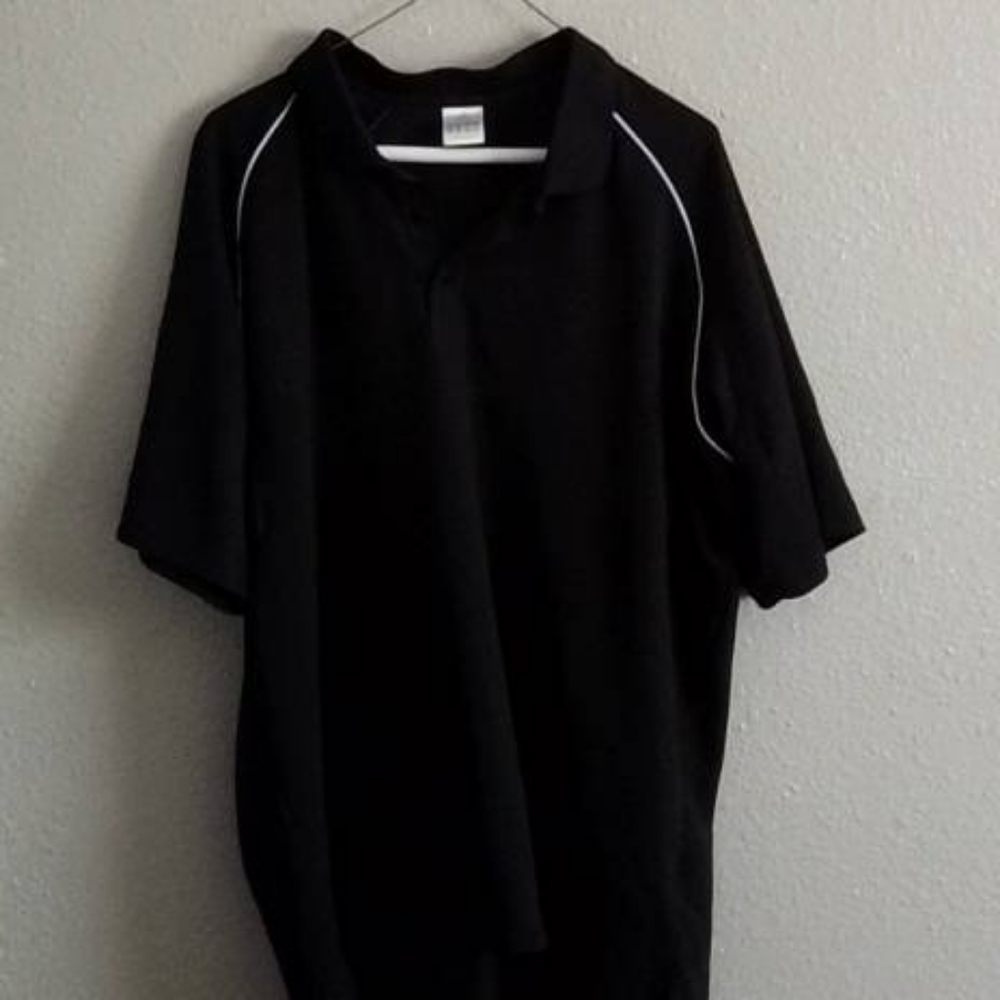 Adidas Black and White Short Sleeve Shirt